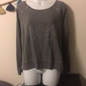 Skull sweater with sparkles size L